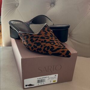 SARTO By Franco Sarto Leopard Print Mules